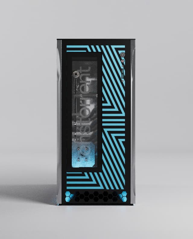 TT-QuietBox (Blackhole) front view on gray background